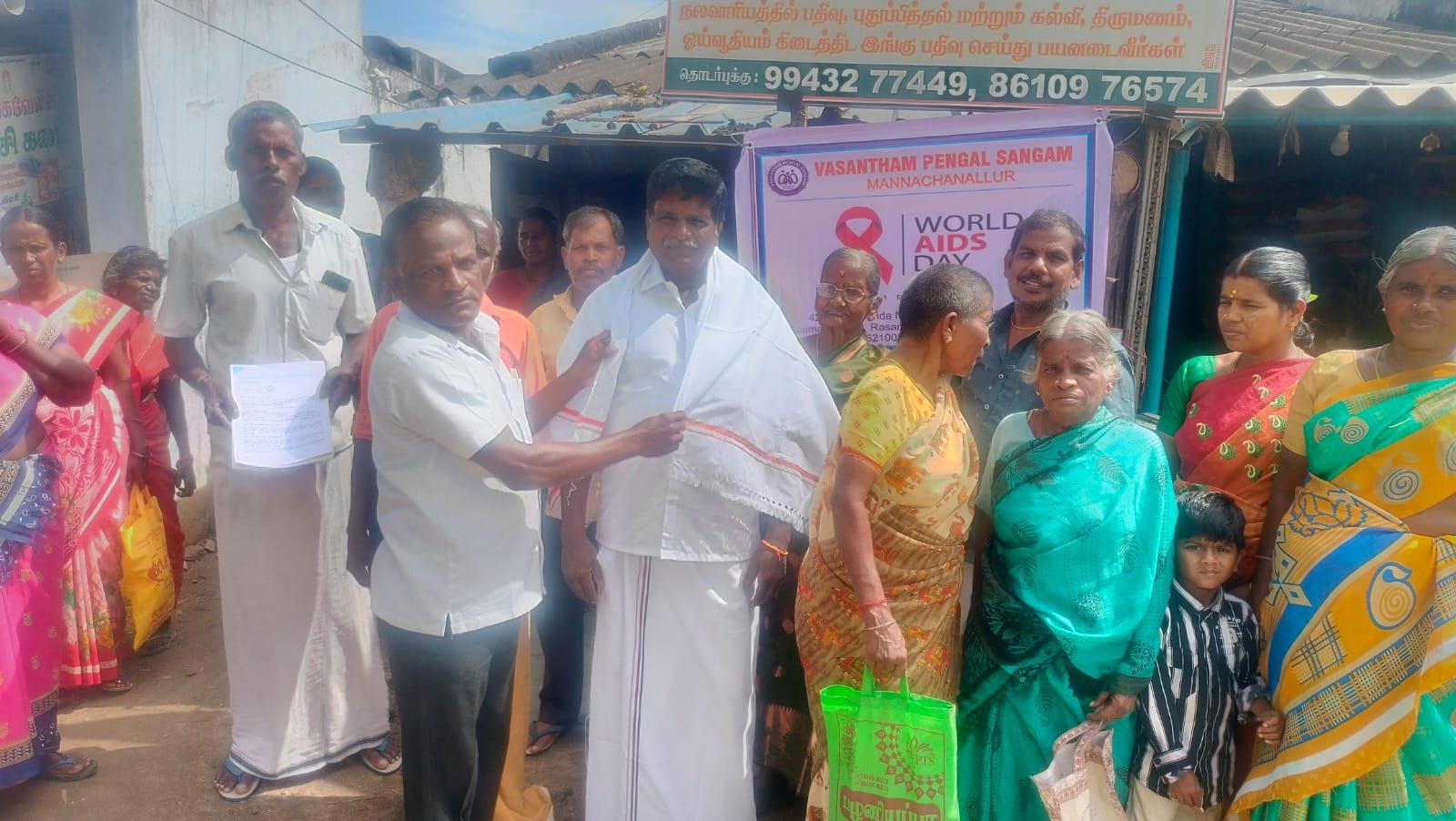 HIV/AIDS Awareness Training Programme on December 1 at Ayyampalayam Panchayat